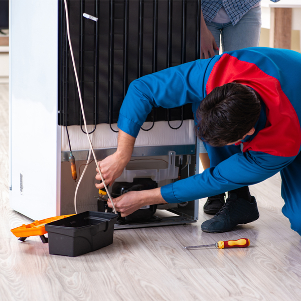 how much do you charge for refrigerator repair services in Reynoldsville West Virginia